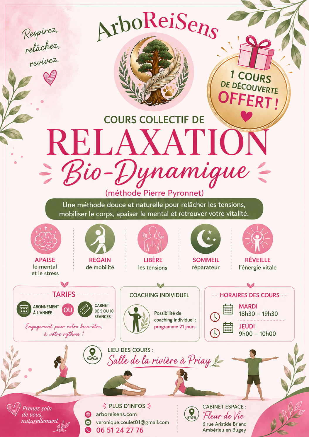 Cours de Relaxation-Bio-Dynamique à Priay
